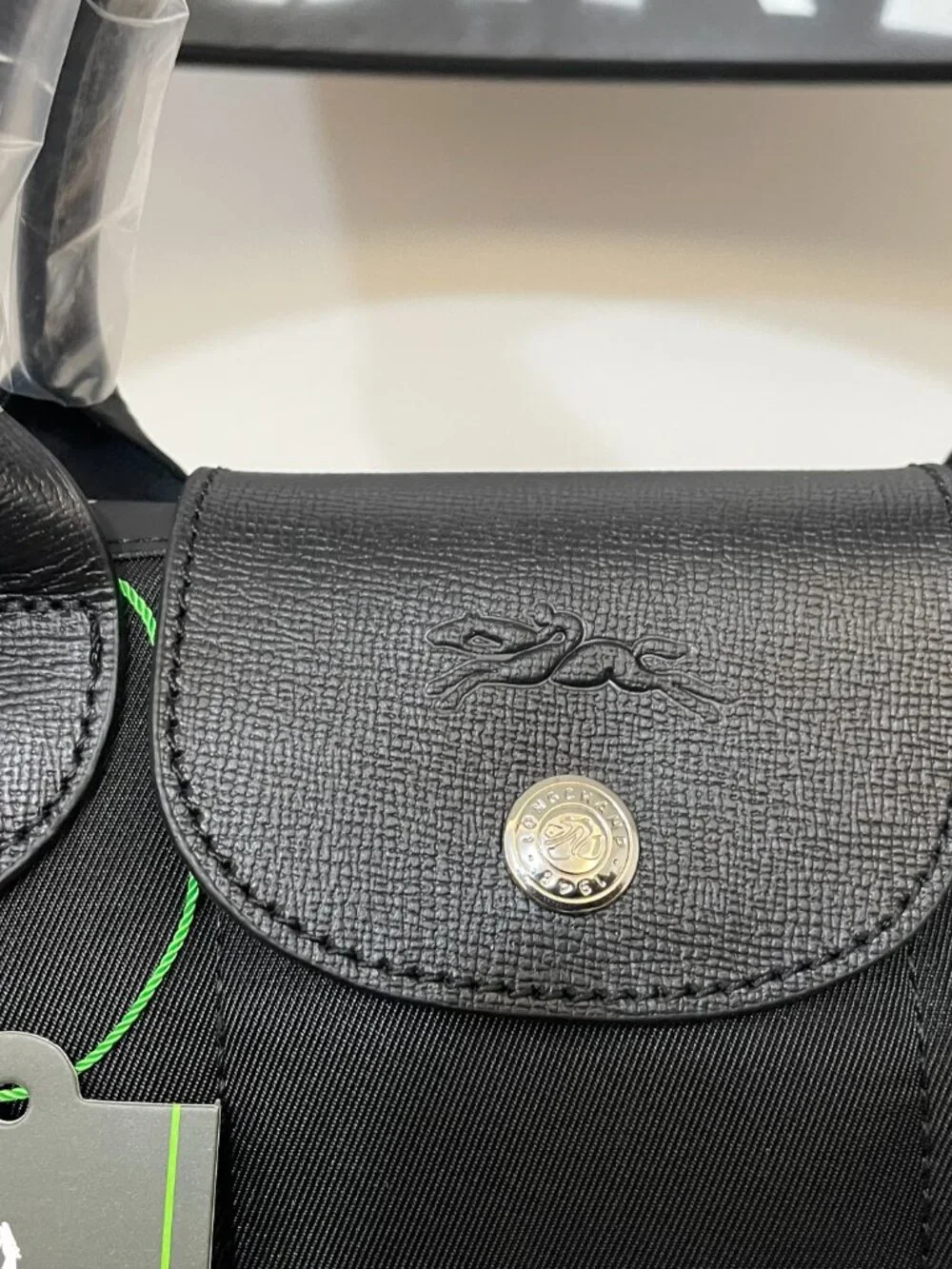 NWT Longchamp Le Pliage Energy Handbag Tote Pouch XS Black Crossbody Makeup Mini - Picture 5 of 8
